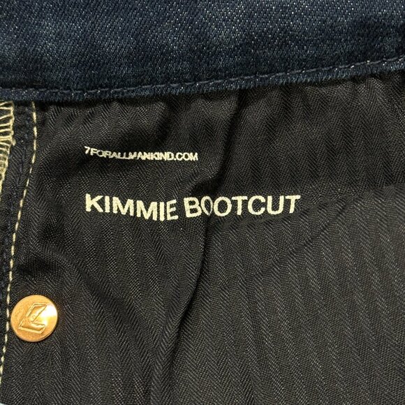 7 For All Mankind B(Air) Kimmie Form Fitted Bootcut Blue Jeans Womens 27 NWT - Picture 11 of 15
